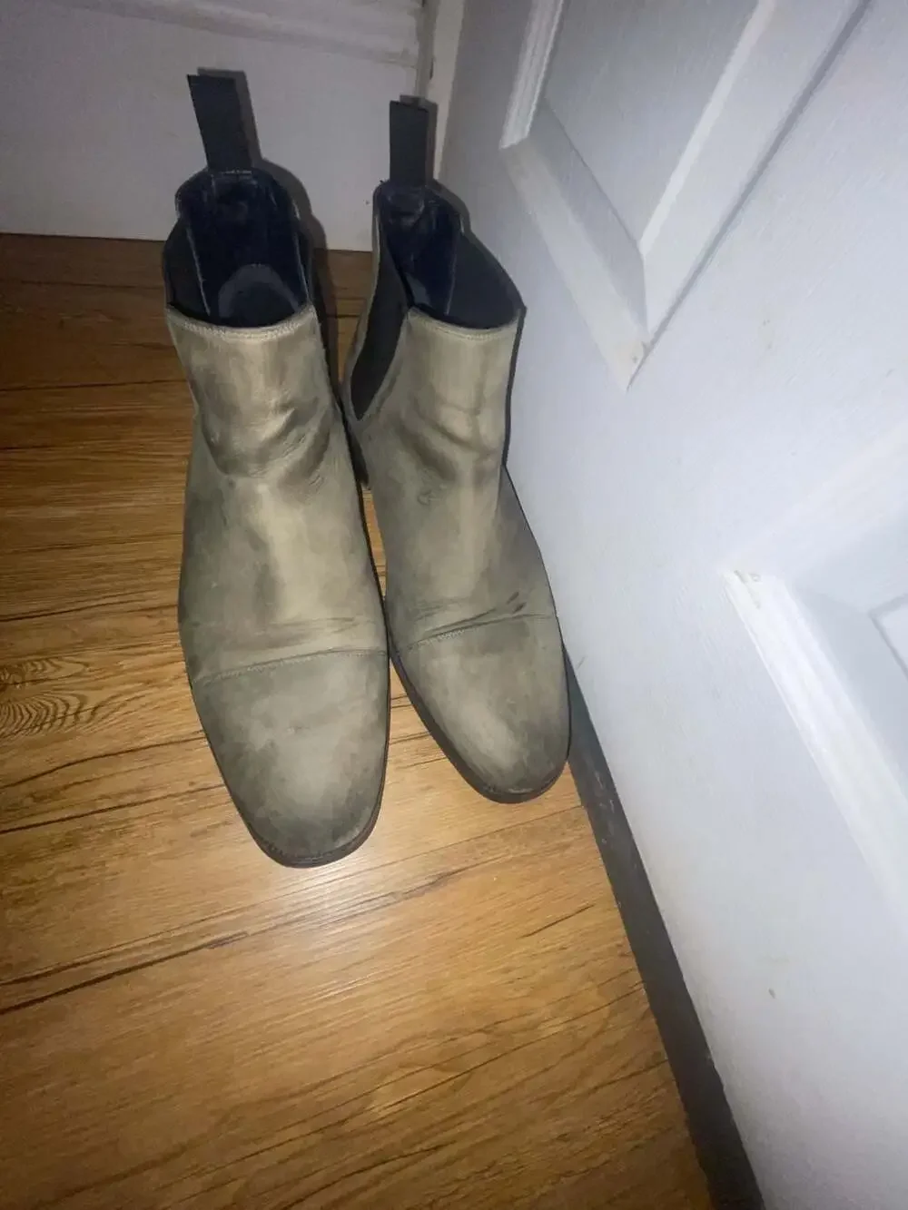 Cole Haan Men's Wagner Grand Chelsea Boots in Grey Leather